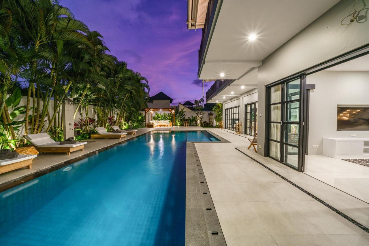 Villa Okenada - Modern 5-Bedroom Pool Villa In Berawa! Canggu Exteriör bild